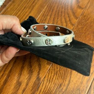 Tory Burch Leather Double Strap Bracelet